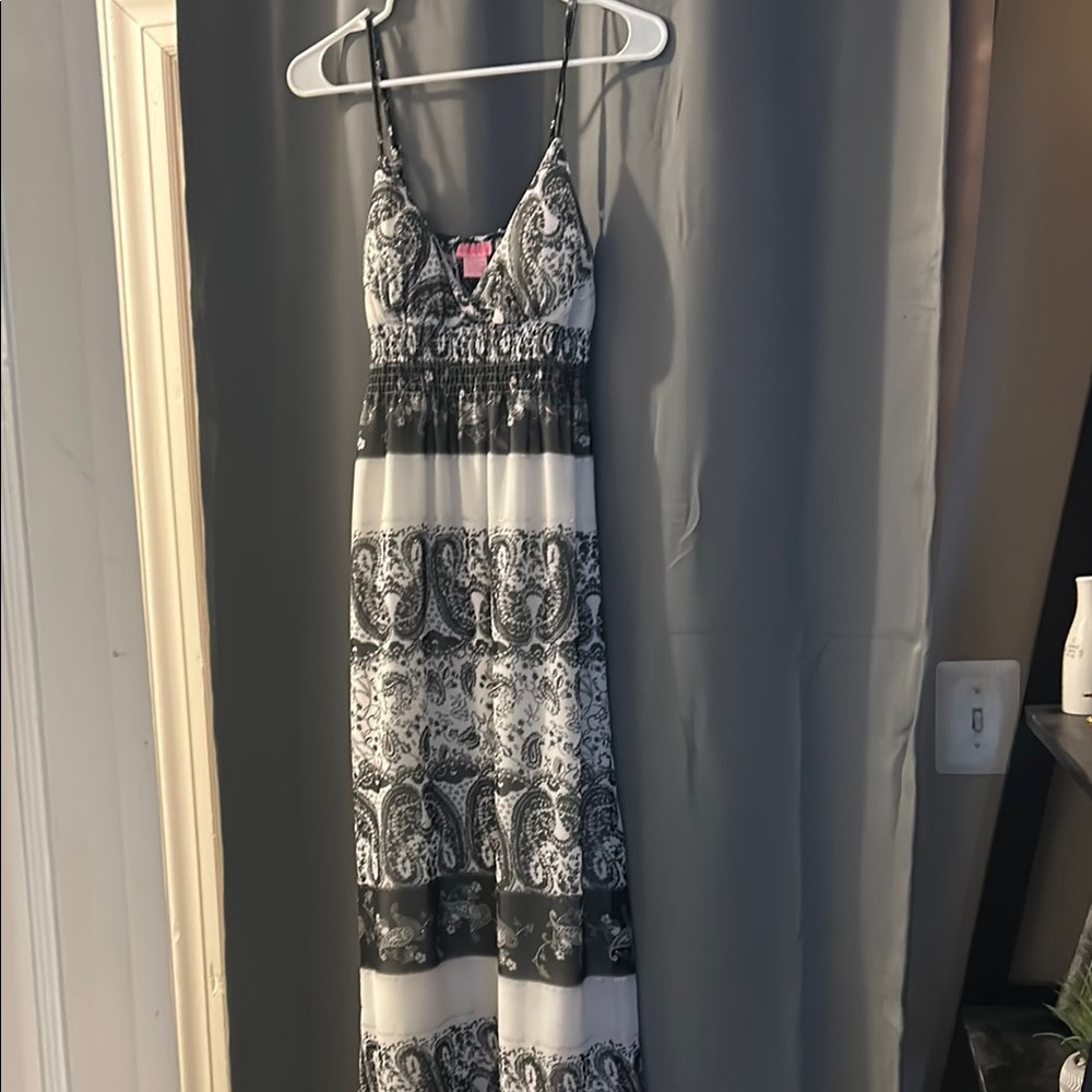 Black and White Asymmetrical Dress